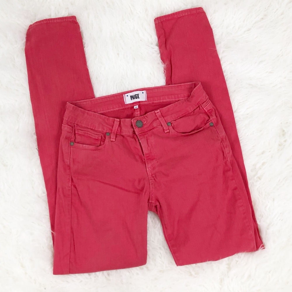 PAIGE Verdugo Ultra Skinny Pink Pants